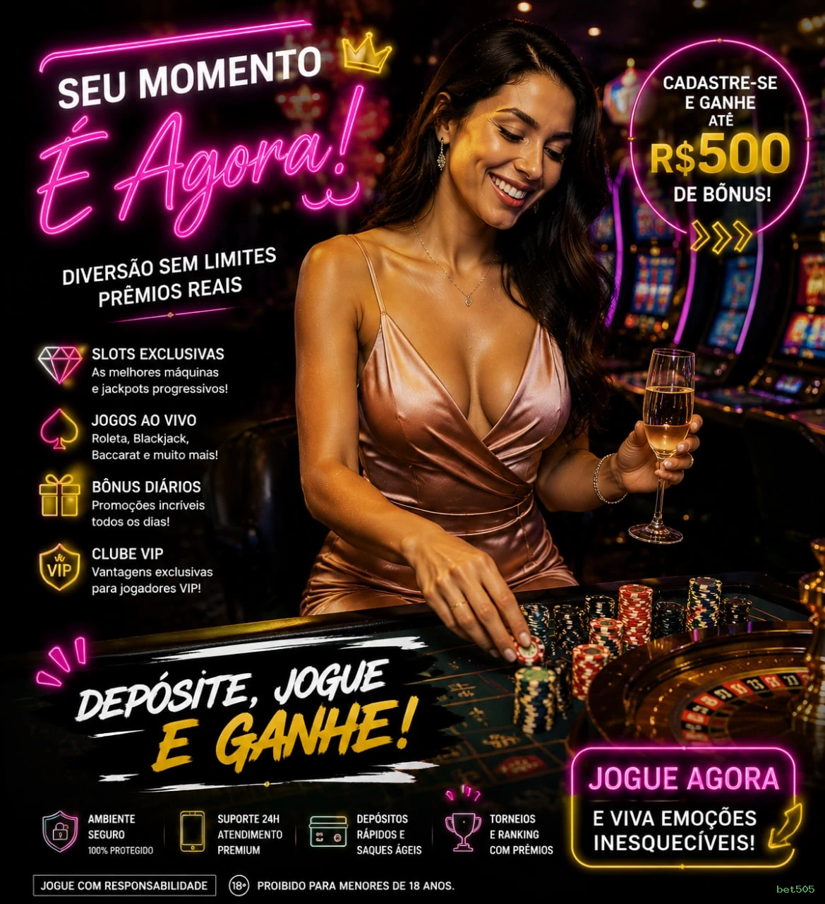 Configurações úteis dentro do app bet505